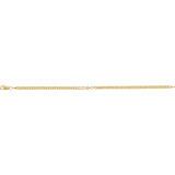 7" Lab Grown Diamond Solitaire Bezel Bracelet in 14K Yellow Gold ... - view 2