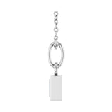 1/10 ct tw Solitaire Bezel Lab Grown Diamond Necklace in 14K Whit... - view 3