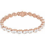 The Blythe — Line Diamond Bracelet - Yellow