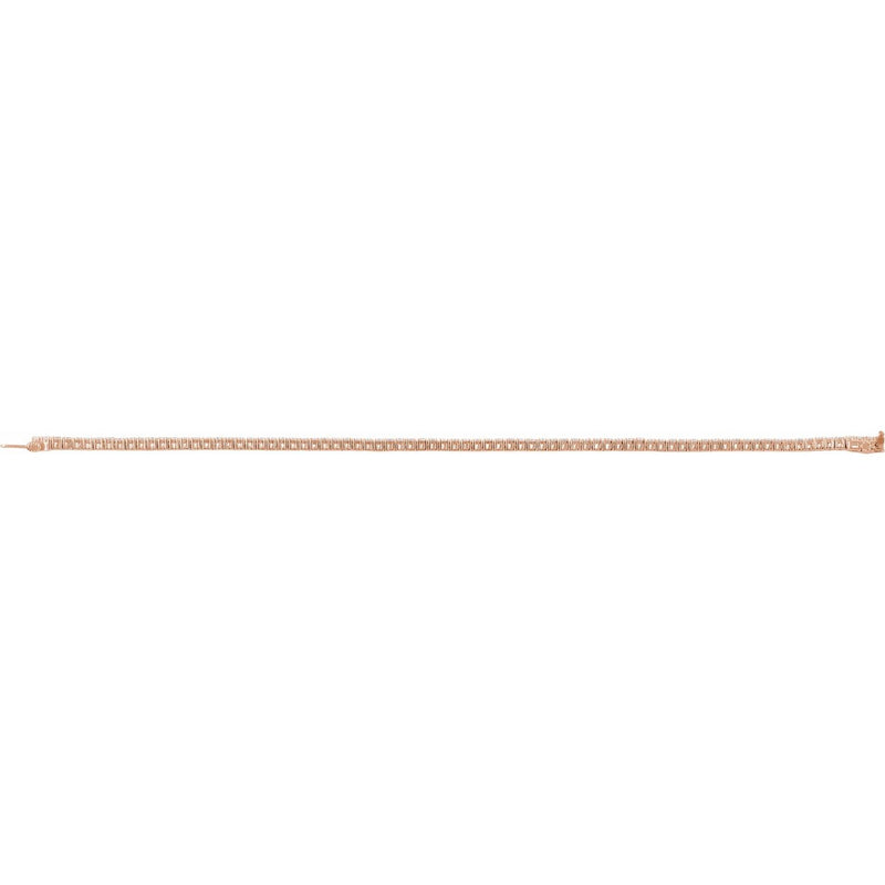 7" Lab Grown Diamond Line Bracelet in 14K White Gold (10 ct tw - ... - view 4
