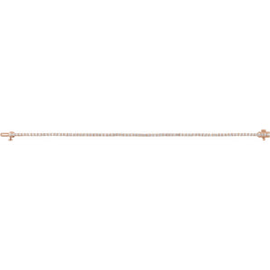 7" Lab Grown Diamond Line Bracelet in 14K White Gold (10 ct tw - ... - view 3