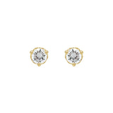 1/2 ct tw Round Lab Grown Diamond Stud Earrings in 14K White Gold... - view 2