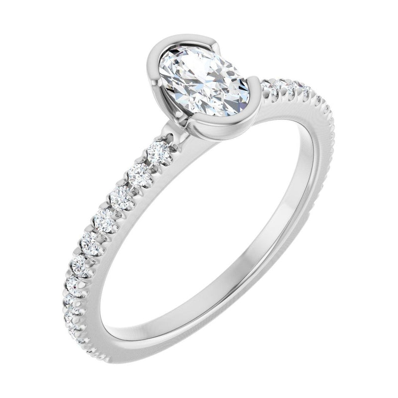 The Vespera Engagement Ring three-quarter