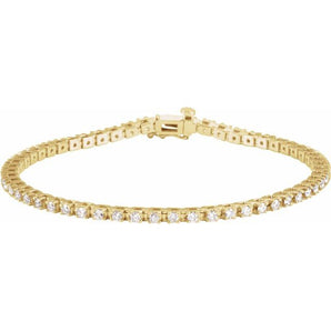 The Vira — Line Diamond Bracelet - Yellow