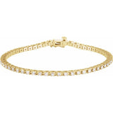 The Vira — Line Diamond Bracelet - Yellow
