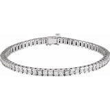 The Percival — Accented Line Diamond Bracelet - Yellow