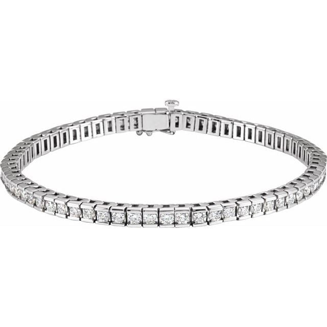 The Percival — Accented Line Diamond Bracelet - Yellow