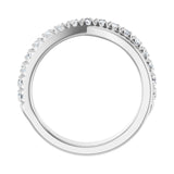 1/2 ct tw Cross Lab Grown Anniversary Band in 14K White Gold... - view 2