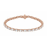 7" Lab Grown Diamond Line Bracelet in 14K White Gold (5 1/2 ct tw...
