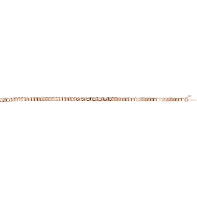 7" Lab Grown Diamond Line Bracelet in 14K White Gold (4 5/8 ct tw... - view 4