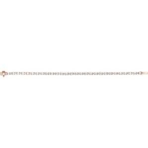 7" Lab Grown Diamond Line Bracelet in 14K White Gold (5 1/2 ct tw... - view 3