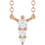 The Qara — Diamond Necklace - Rose