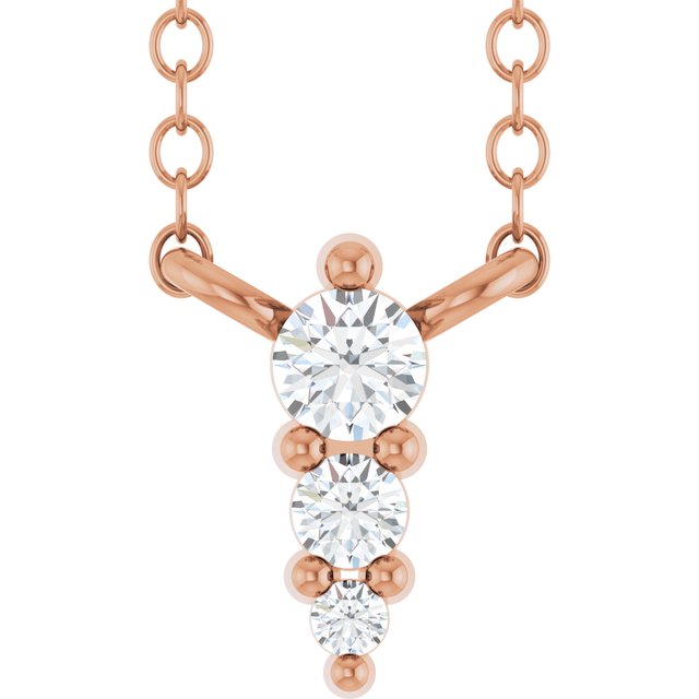 The Qara — Diamond Necklace - Rose