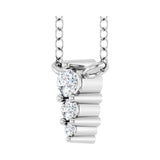 5 ct tw Accented Lab Grown Diamond Necklace in 14K White Gold (18... - view 2