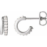 The Olisa — Round Accented Hoop Earrings - Yellow