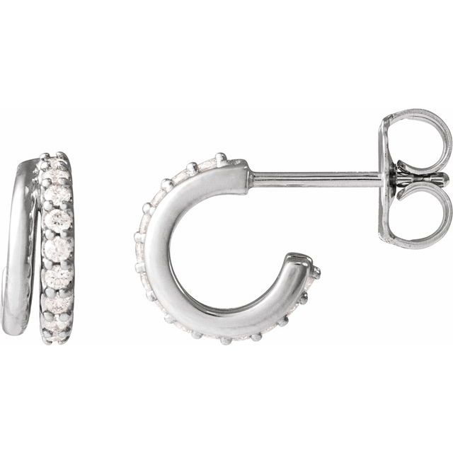 The Olisa — Round Accented Hoop Earrings - Yellow