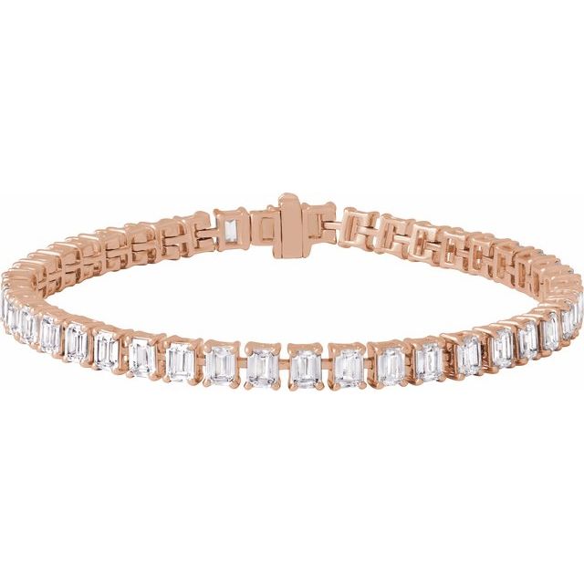 The Oenone — Line Diamond Bracelet - Rose