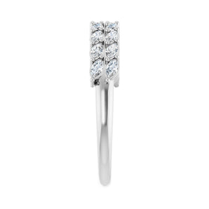 1/2 ct tw Diamond Lab Grown Anniversary Band in 14K White Gold... - view 4