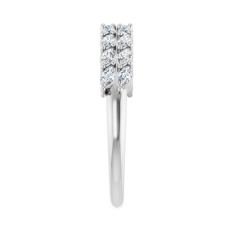 1/2 ct tw Diamond Lab Grown Anniversary Band in 14K White Gold... - view 4