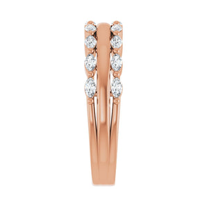 1/2 ct tw Diamond Lab Grown Anniversary Band in 14K White Gold... - view 4