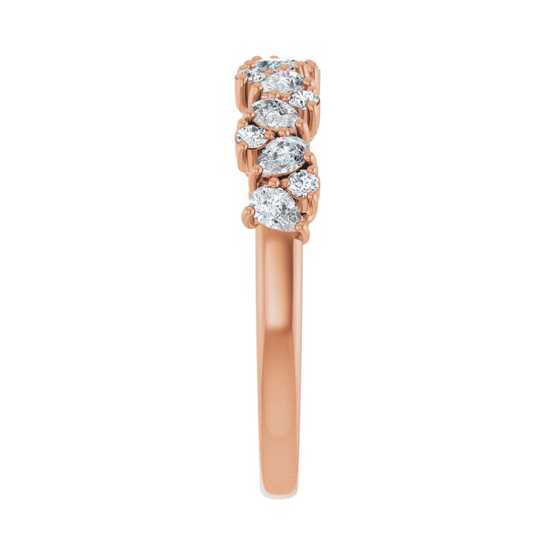 5/8 ct tw Diamond Lab Grown Anniversary Band in 14K White Gold... - view 4