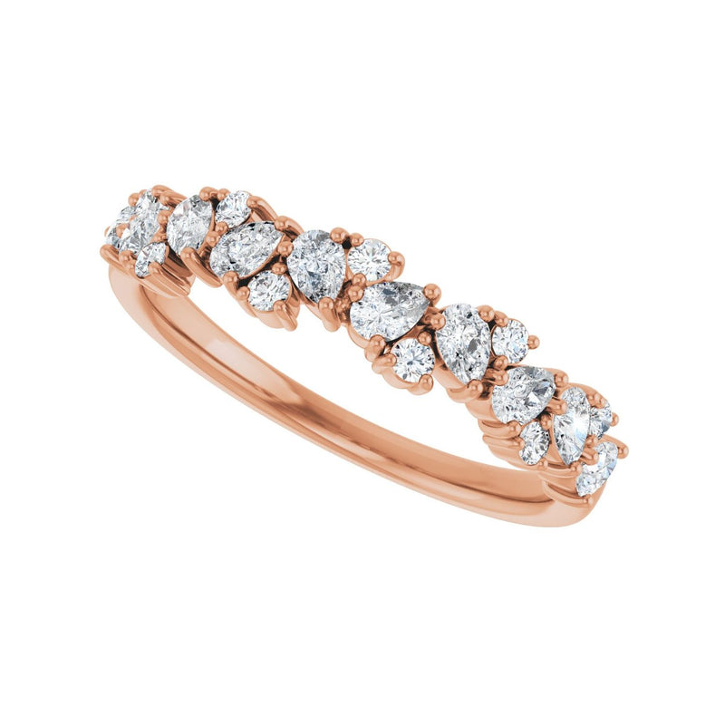 5/8 ct tw Diamond Lab Grown Anniversary Band in 14K White Gold... - view 5