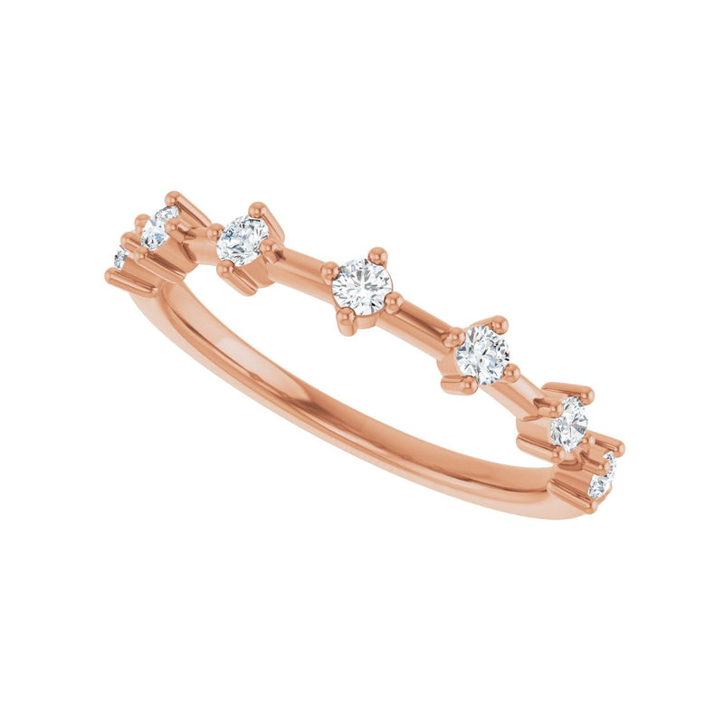 1/4 ct tw Diamond Lab Grown Anniversary Band in 14K White Gold... - view 5