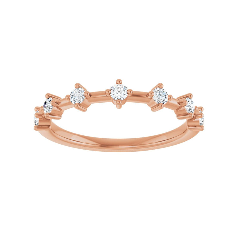 1/4 ct tw Diamond Lab Grown Anniversary Band in 14K White Gold... - view 3