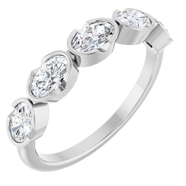 The Shore — Five-Stone Bezel Anniversary Band