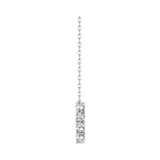 1/3 ct tw Accented Cross Lab Grown Diamond Necklace in 14K White ... - view 3