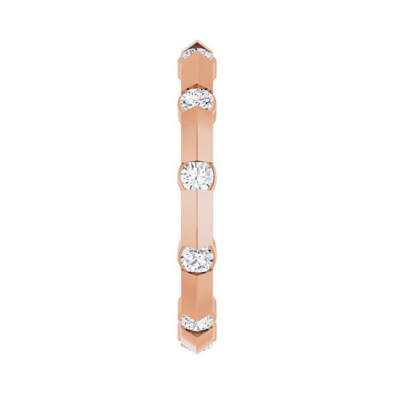 1/2 ct tw Eternity Channel-Set Lab Grown Anniversary Band in 14K ... - view 4