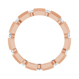 1/2 ct tw Eternity Channel-Set Lab Grown Anniversary Band in 14K ... - view 2