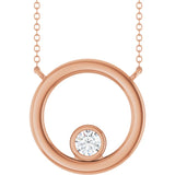 The Yolie — Diamond Necklace - Rose