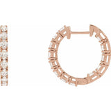 The Zeb — Oval Hoop Earrings - Yellow