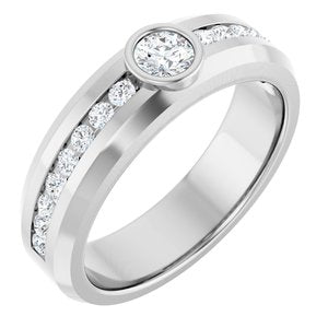 Diamond Wedding Band — 4.1 mm Round (126928)