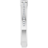 The Stark — Accented 4mm Wedding Band - ViewE