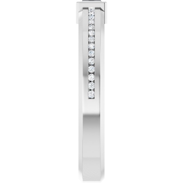 The Stark — Accented 4mm Wedding Band - ViewE