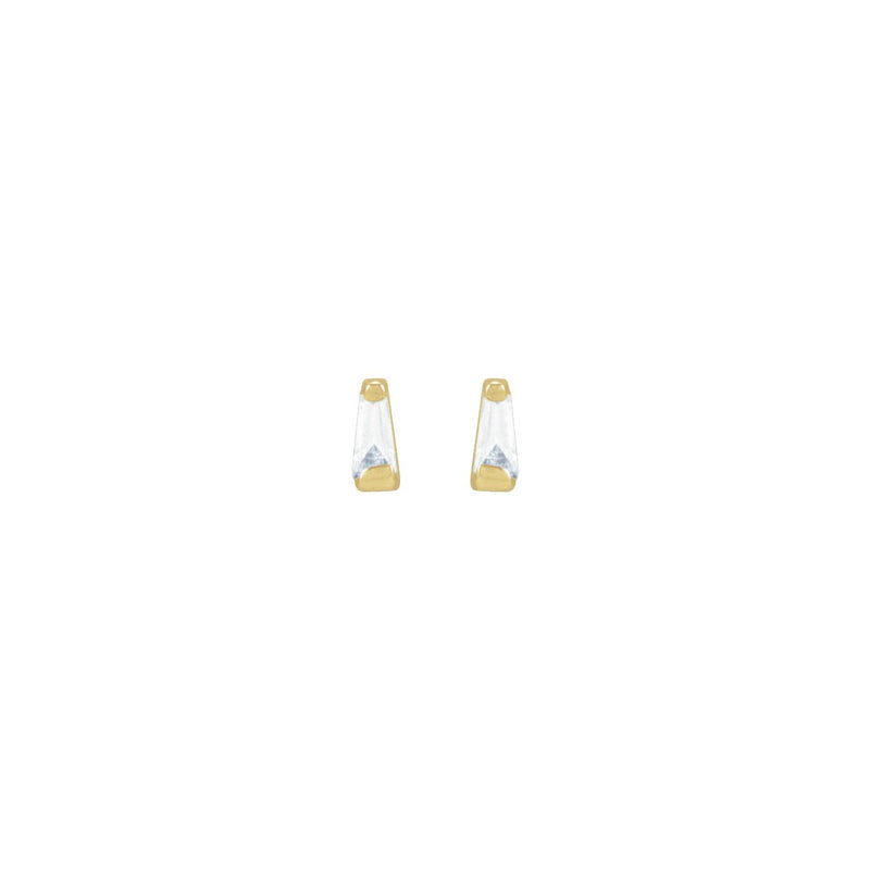 2 ct tw Round Lab Grown Diamond Channel-Set Stud Earrings in 14K ... - view 2