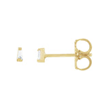 2 ct tw Round Lab Grown Diamond Channel-Set Stud Earrings in 14K ...