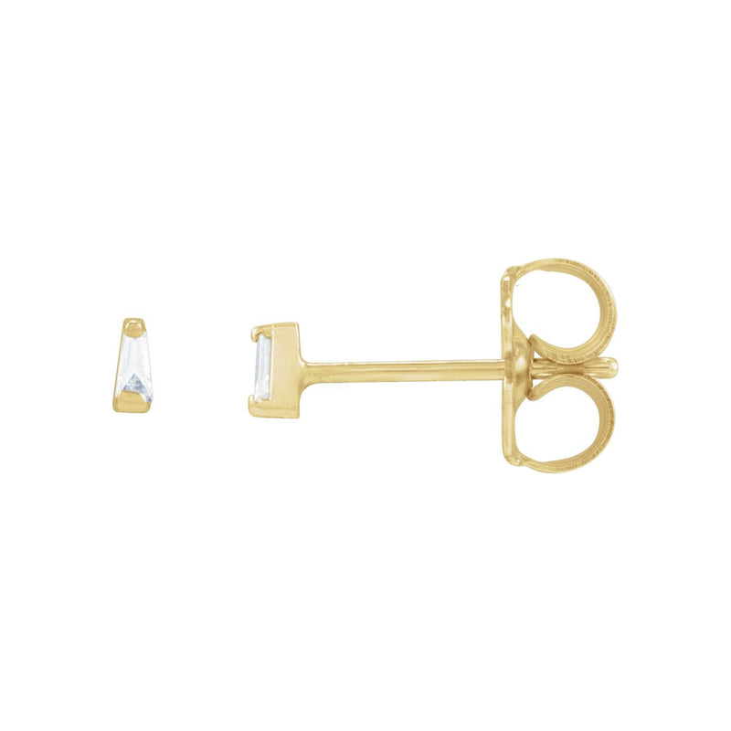 2 ct tw Round Lab Grown Diamond Channel-Set Stud Earrings in 14K ...