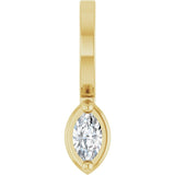 The Fira — Marquise Solitaire Pendant - Yellow