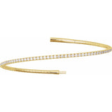 7" Lab Grown Diamond Accented Bracelet in 14K White Gold (1 1/2 c... - view 2