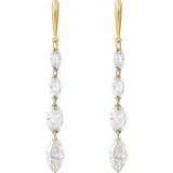 1 1/2 ct tw Marquise Lab Grown Diamond Stud Earrings in 14K White... - view 2