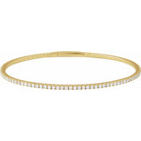 7" Lab Grown Diamond Accented Bracelet in 14K White Gold (1 1/2 c...