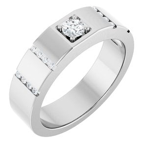 Diamond Wedding Band — 3.75 mm Round (126905)