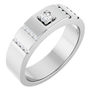 Diamond Wedding Band — 3 mm Round (126905)