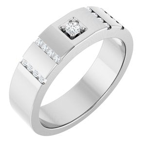 Diamond Wedding Band — 2.5 mm Round (126905)