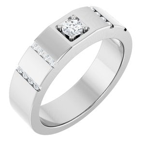Diamond Wedding Band — 3.5 mm Round (126905)