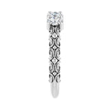 3/4 ct tw Five-Stone Lab Grown Anniversary Band in 14K White Gold... - view 4
