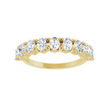 1 1/3 ct tw Heart Lab Grown Anniversary Band in 14K White Gold... - view 3